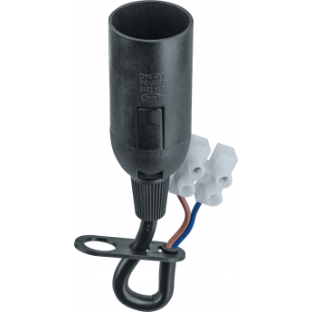 Патрон подвесной NAVIGATOR Е14 с проводом и клемной колодкой пластик черный Патрон подвесной NAVIGATOR Е14 с проводом и клемной колодкой пластик черный