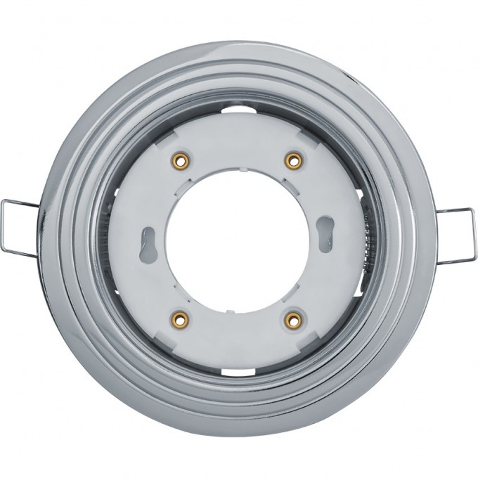 Встраиваемый декоративный поворотный светильник NAVIGATOR серия 2 кольца хром NGX-R6-003-GX53