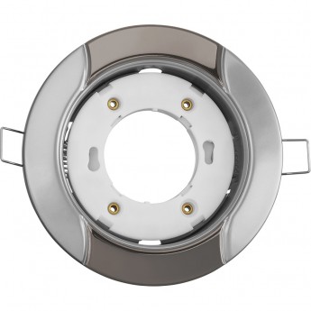 Встраиваемый декоративный поворотный светильник NAVIGATOR серия NGX-R8-004-GX53 волна серебро черный-хром