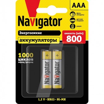 Аккумуляторы NAVIGATOR серии NHR-800-HR03-BP2