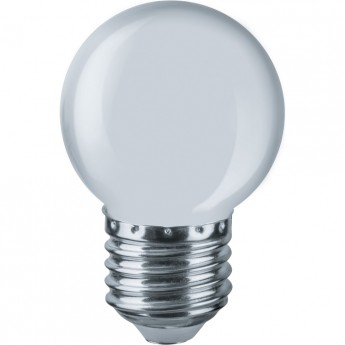 Светодиодная лампа NAVIGATOR серии NLL-G45-1-230-W-E27 «шар»