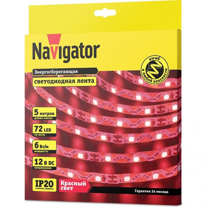 Лента NAVIGATOR серии NLS-2835RST72-6-IP20-12V