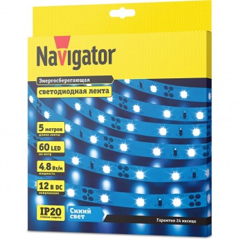 Светодиодная лента NAVIGATOR серии NLS-3528B60-4.8-IP20-12V R5