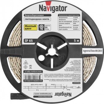 Светодиодная лента NAVIGATOR серии NLS-3528Y60-4.8-IP65-12V-PRO R5