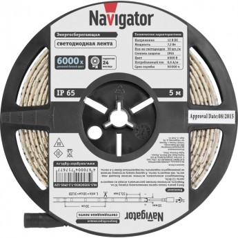 Светодиодная лента NAVIGATOR серии NLS-5050CW30-7.2-IP65-12V-PRO R5