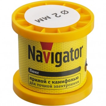 Припой с канифолью NAVIGATOR NEM-Pos02-61K-2-K100 (POS-61, KATYSHKA, 2 MM, 100 GR)